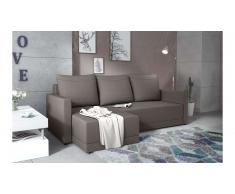 JUSTyou Tanita Canape d'angle Gris Tissu structure