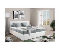 JUSTyou Frankfort Lit boxspring 160x200 cm Blanc Gris