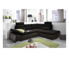 JUSTyou Missouri Canapé d'angle Marron