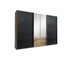 JUSTyou Firgas Armoire a portes coulissantes Chene
