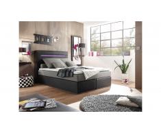 JUSTyou Concord Lit boxspring 140x200 cm Noir Argent