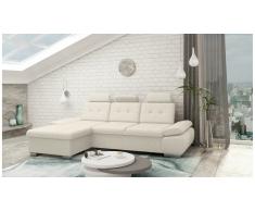 JUSTyou Carlota Canapé d'angle Beige Velours