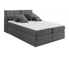 JUSTyou Bismarck I Lit boxspring 160x200 cm Bleu