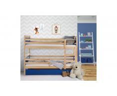 JUSTyou Leon Lit superposé Pin Bleu 80x160 cm