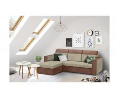 JUSTyou Delbert Canapé Microfibres Marron Beige