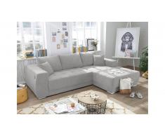 JUSTyou Ohio Canapé d'angle Argent