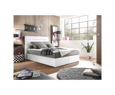 JUSTyou Concord Lit boxspring 140x200 cm Blanc Argent