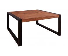 JUSTyou Ebbie Table basse Marrón Noir 80x120 cm