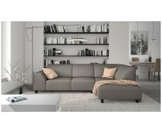 JUSTyou Einar Canapé d'angle Marron Cuir synthétique