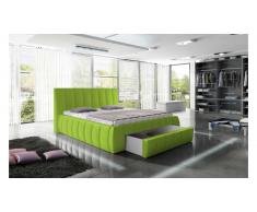JUSTyou ROMA Lit rembourré Cuir éco 194x227x120 Vert