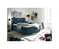 JUSTyou Jackson Lit boxspring Bleu 140x200 cm