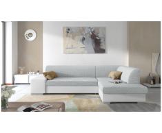 JUSTyou Piave Canapé d'angle Gris Cuir synthetique