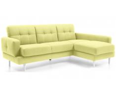 JUSTyou Chayma Canapé d'angle Jaune