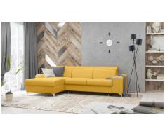 JUSTyou Lino Canapé d'angle Jaune Velours