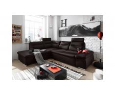 JUSTyou California Canapé d'angle Marron