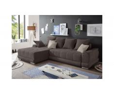 JUSTyou Denver Canapé d'angle Marron Beige
