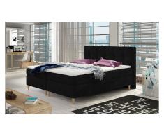 JUSTyou Eden Lit boxspring Noir Velours 180x200