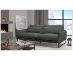 JUSTyou Ezio Canapé simple Cuir synthétique Gris