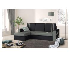 JUSTyou Wilona Canapé Revetement tissu Noir