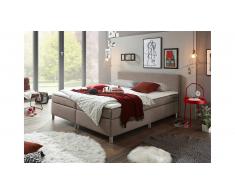 JUSTyou Columbus Lit boxspring Marron 180x200 cm