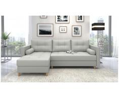 JUSTyou Nana Canape d'angle Beige Cuir synthetique