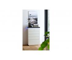 JUSTyou Palmyra VII Buffet haut Blanc mat | Béton
