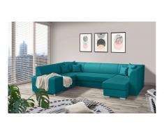 JUSTyou Alorie Canapé Cuir synthétique Bleu