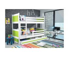 JUSTyou Lora Lit superposé Blanc Vert