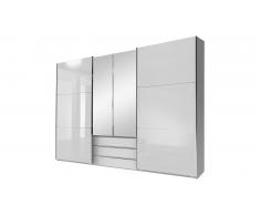 JUSTyou Firgas Armoire a portes coulissantes Blanc
