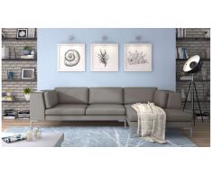 JUSTyou Remi Canapé d'angle Gris Droite