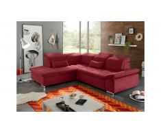 JUSTyou Carson City Canapé d'angle Rouge