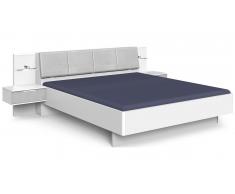 JUSTyou Maria Grand lit Blanc Beton