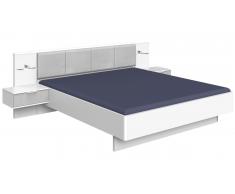 JUSTyou Maria Grand lit Blanc Beton