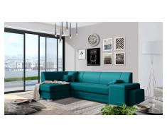 JUSTyou Idella Canapé Cuir synthétique Bleu