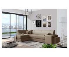 JUSTyou Idella Canapé Cuir synthétique Marron