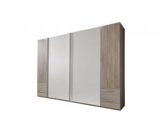 JUSTyou Arafo Armoire a portes coulissantes Chene