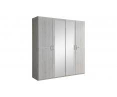 JUSTyou Louise Armoire a portes battantes Chene