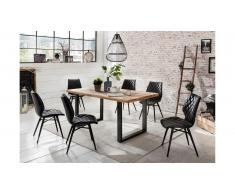 JUSTyou Phanes Table Chene 100x220 Noir