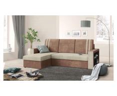 JUSTyou Wilona Canapé Microfibres Marron Beige