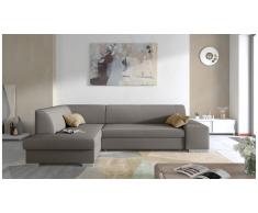 JUSTyou Piave Canapé d'angle Gris Tissu structure