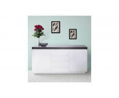JUSTyou Palmyra III Commode Blanc mat | Béton
