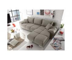 JUSTyou Arizona Canapé d'angle Taupe