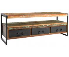 JUSTyou Kolibri Meuble TV Multicolore Noir