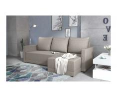 JUSTyou Tanita Canape d'angle Beige Tissu structure
