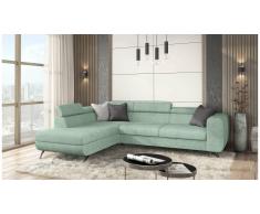 JUSTyou Corina Canapé d'angle Vert Velours