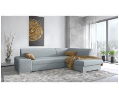 JUSTyou Panaro Canapé d'angle Gris Tissu structure