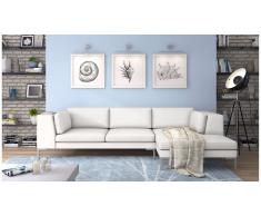 JUSTyou Remi Canapé d'angle Blanc Droite