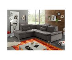 JUSTyou Carson City Canapé d'angle Marron