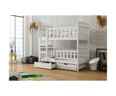 JUSTyou Tom Lit superposé Blanc 80x185 cm