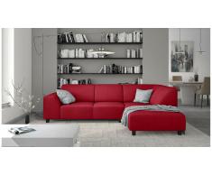 JUSTyou Einar Canapé d'angle Rouge Velours